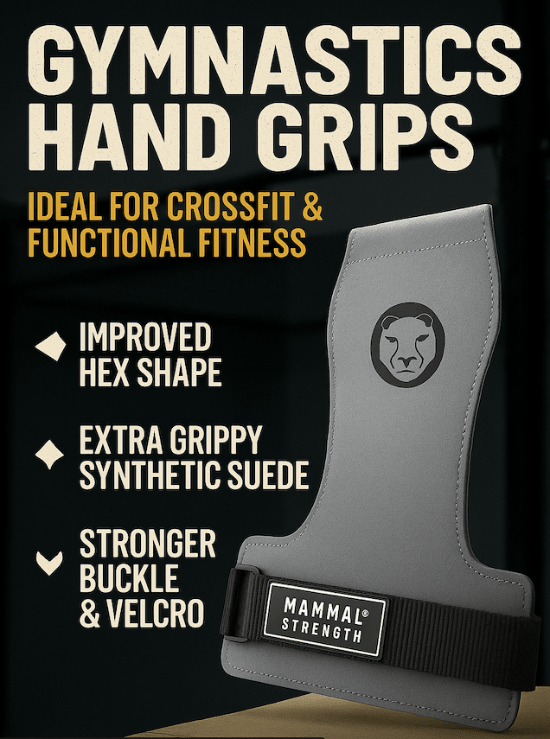 Gymnastic Hand Grips V3 + FREE Mammal V2 Wrist Bands - Mammal Strength