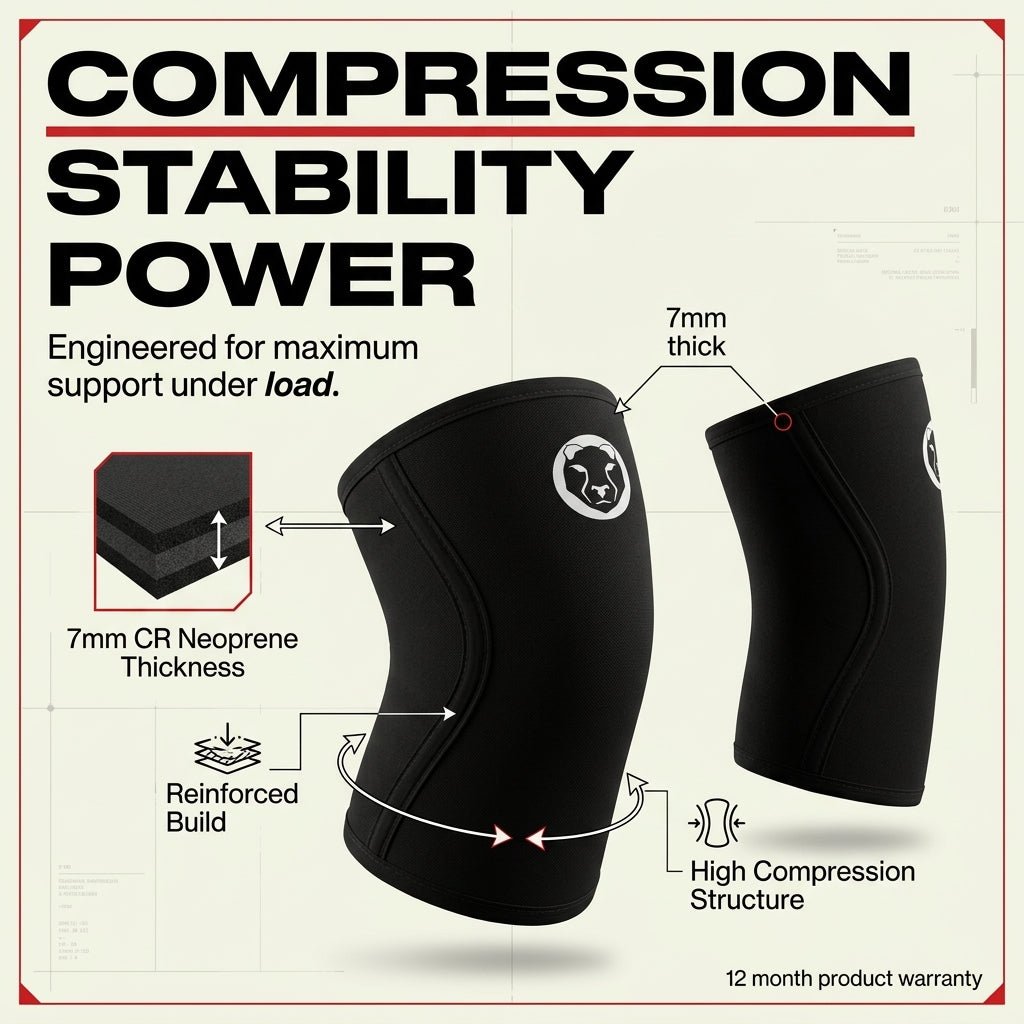 Complete Knee Sleeve Bundle - 7mm + 5mm + 3mm Double Ply - Mammal Strength
