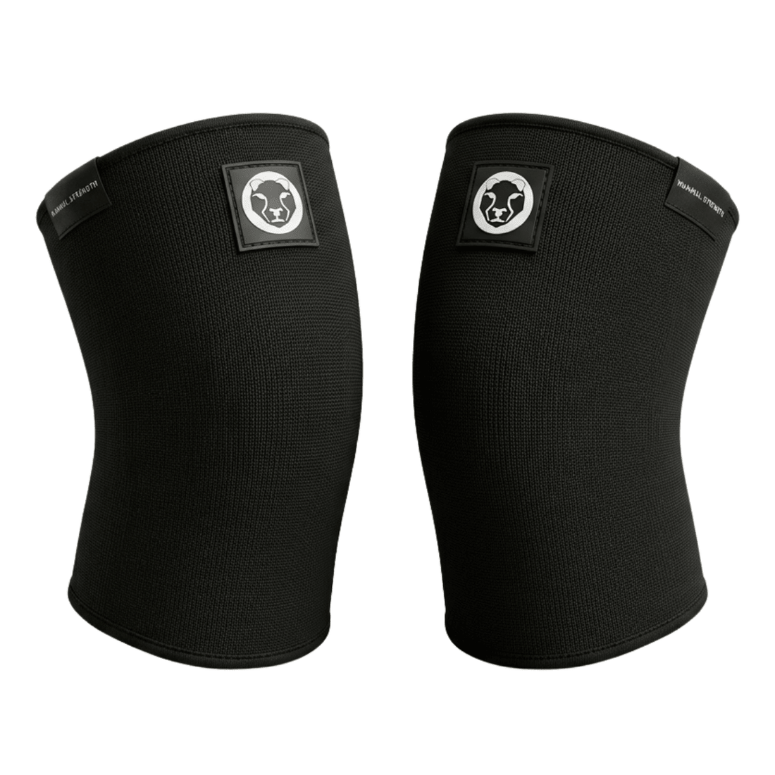 Mammal 3mm Double Ply Knee Sleeves, black pair, main product shot