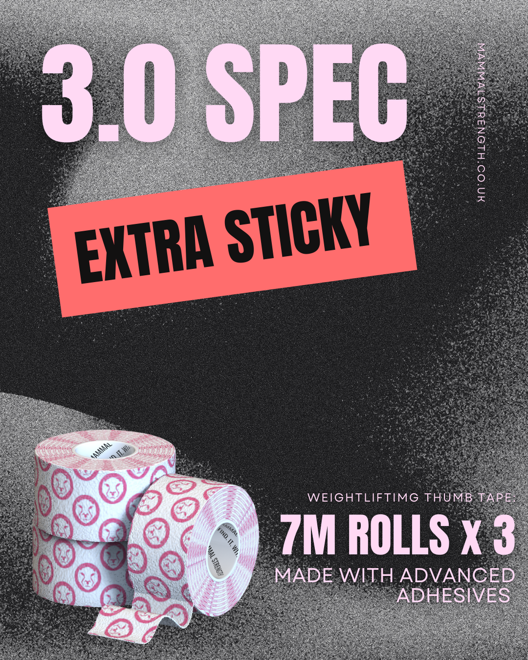 GYM OFFER - New and existing - 48 Rolls New Edition Mammal Tape 7M (2.0/3.0 Spec)