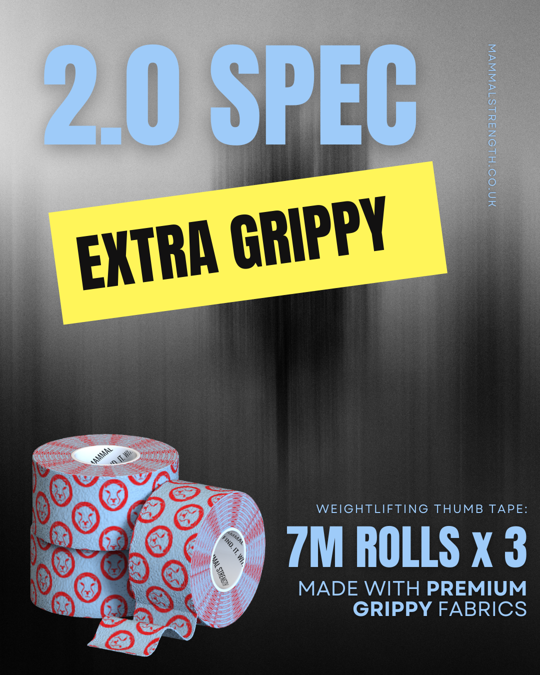 GYM OFFER - New and existing - 48 Rolls New Edition Mammal Tape 7M (2.0/3.0 Spec)