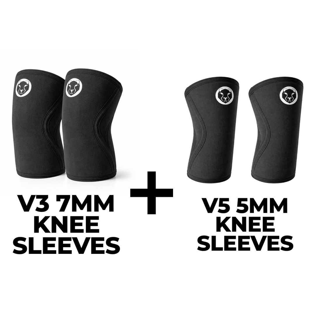 V3 sleeve bundle with 7mm knee sleeves and 5mm knee sleeves for CrossFit – Mammal Strength