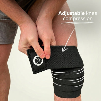 Weightlifting knee wraps for powerlifting squats and maximum joint compression – Mammal Strength