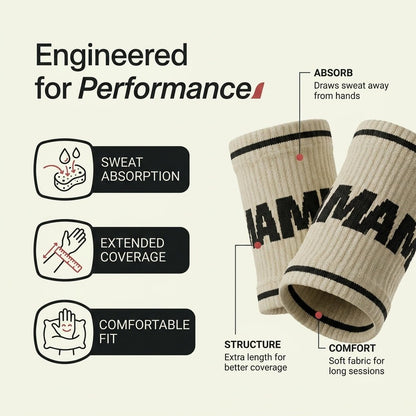 Long Wristbands - 15cm / 6 inches - Mammal Strength