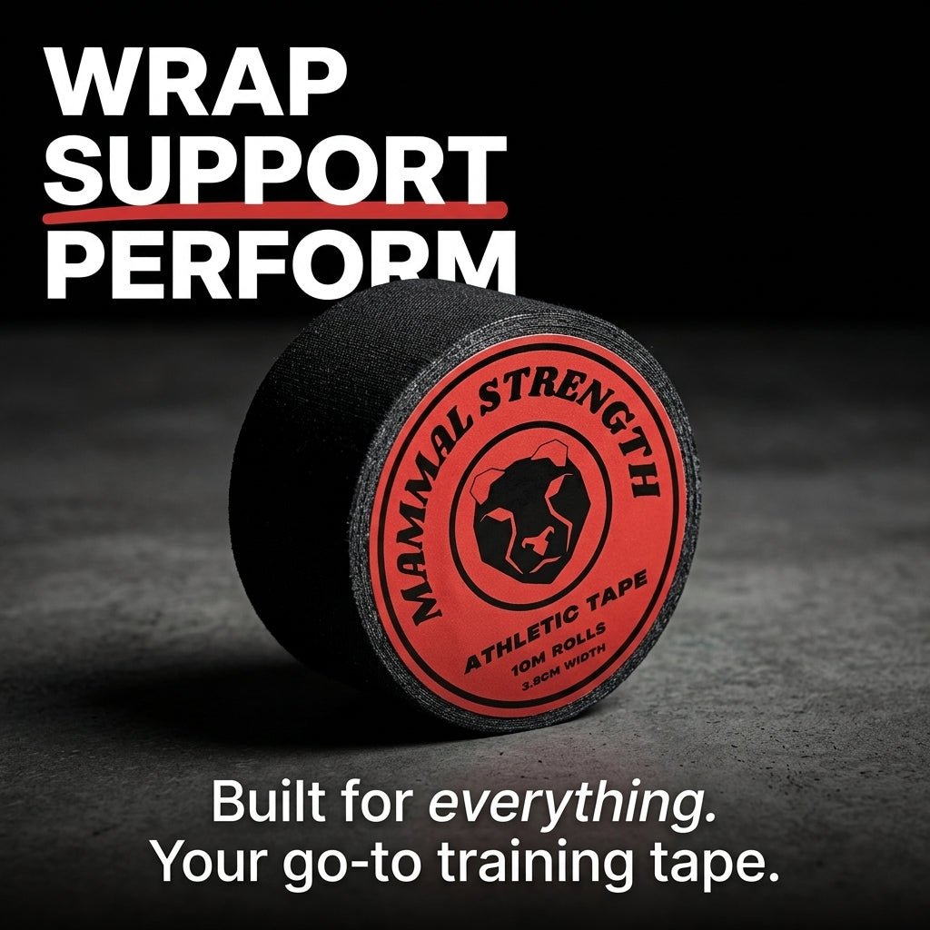 Zinc oxide athletic sports tape 10m x 3.8cm for strapping and joint support – Mammal Strength