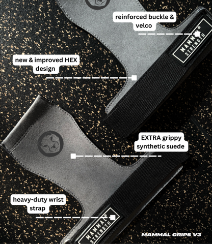 Mammal Grips V3 - Gym Hand Grips for Crossfit