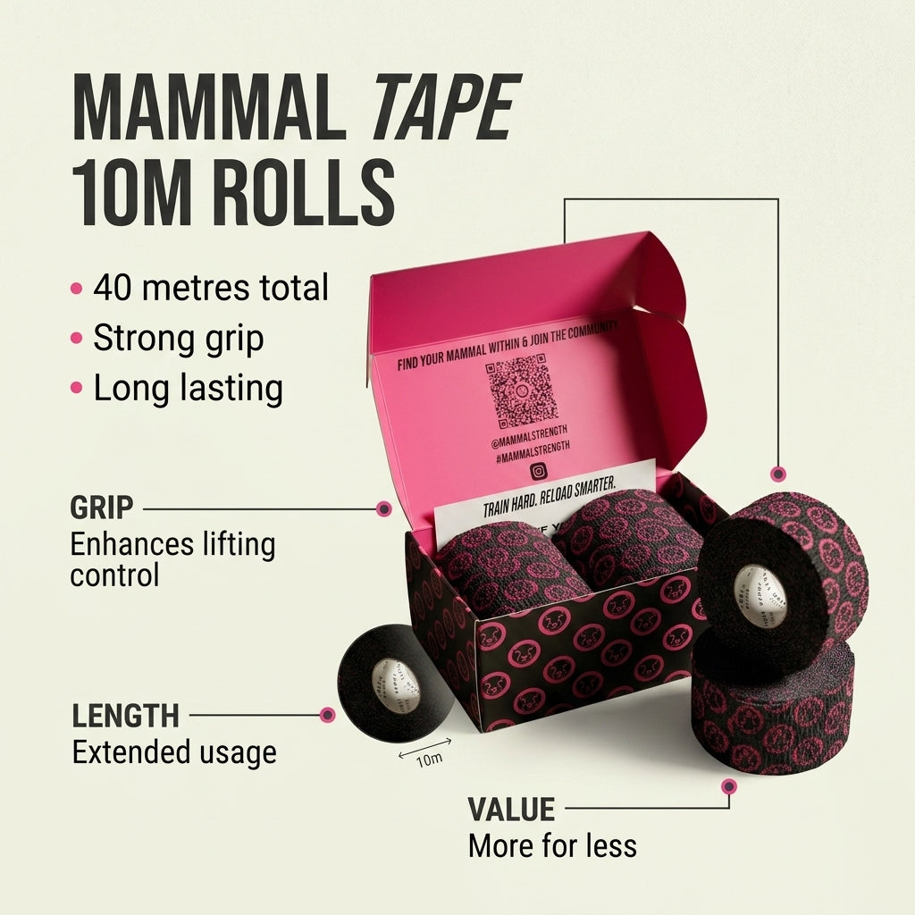 Mammal Tape - 10-Metre - Black/Pink - SPEC 2.0 (4 pack)