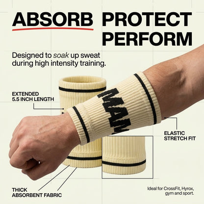 Long Wristbands - 15cm / 6 inches - Mammal Strength