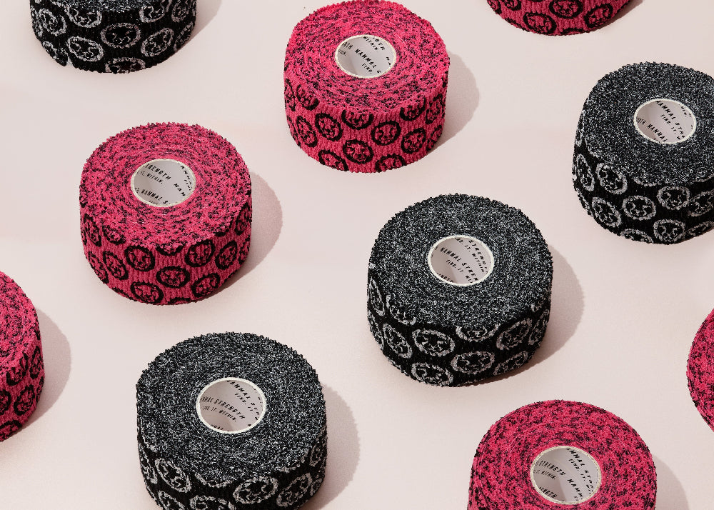 Premium Weightlifting Tape - Pink & Black 