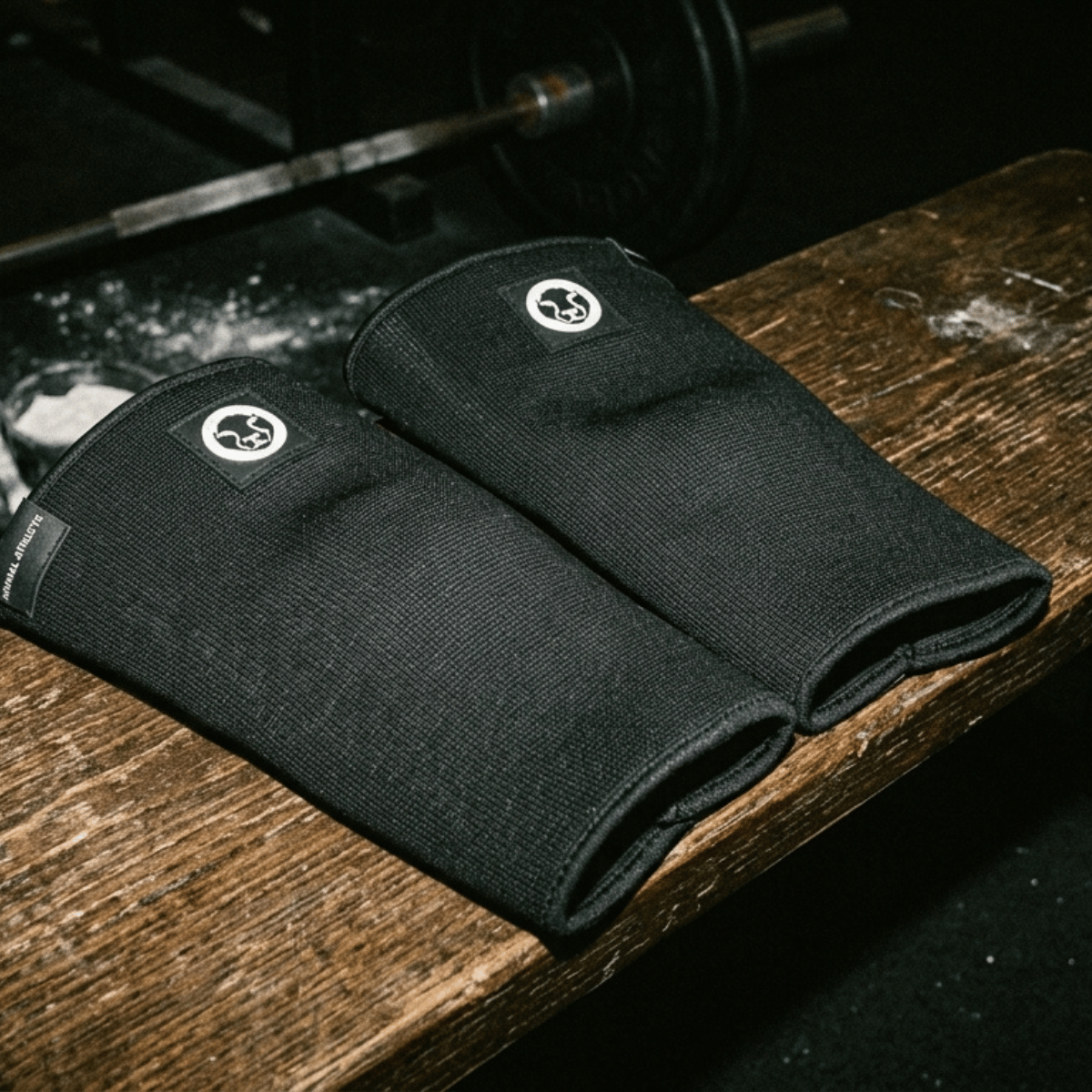 Mammal Strength 3mm double ply knee sleeves gym product photo showing durable compression support