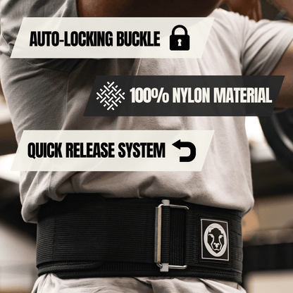 Mammal Strength "4 Nylon Weightlifting Belt - Mammal Strength