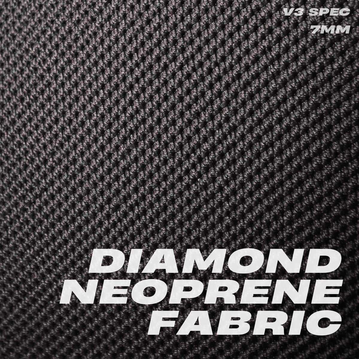 Close-up of diamond neoprene fabric used in Mammal Strength V3 7mm knee sleeves