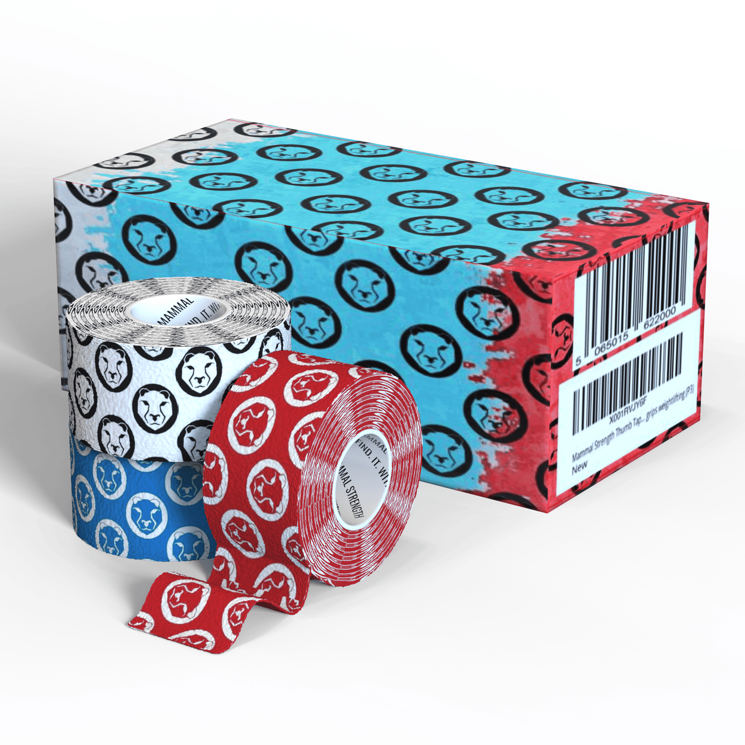 Mammal Tape 2.0 - 5 - Metre Rolls - Thumb &amp; Weightlifting Tape (3 - Pack) (Other International) - Mammal Strength