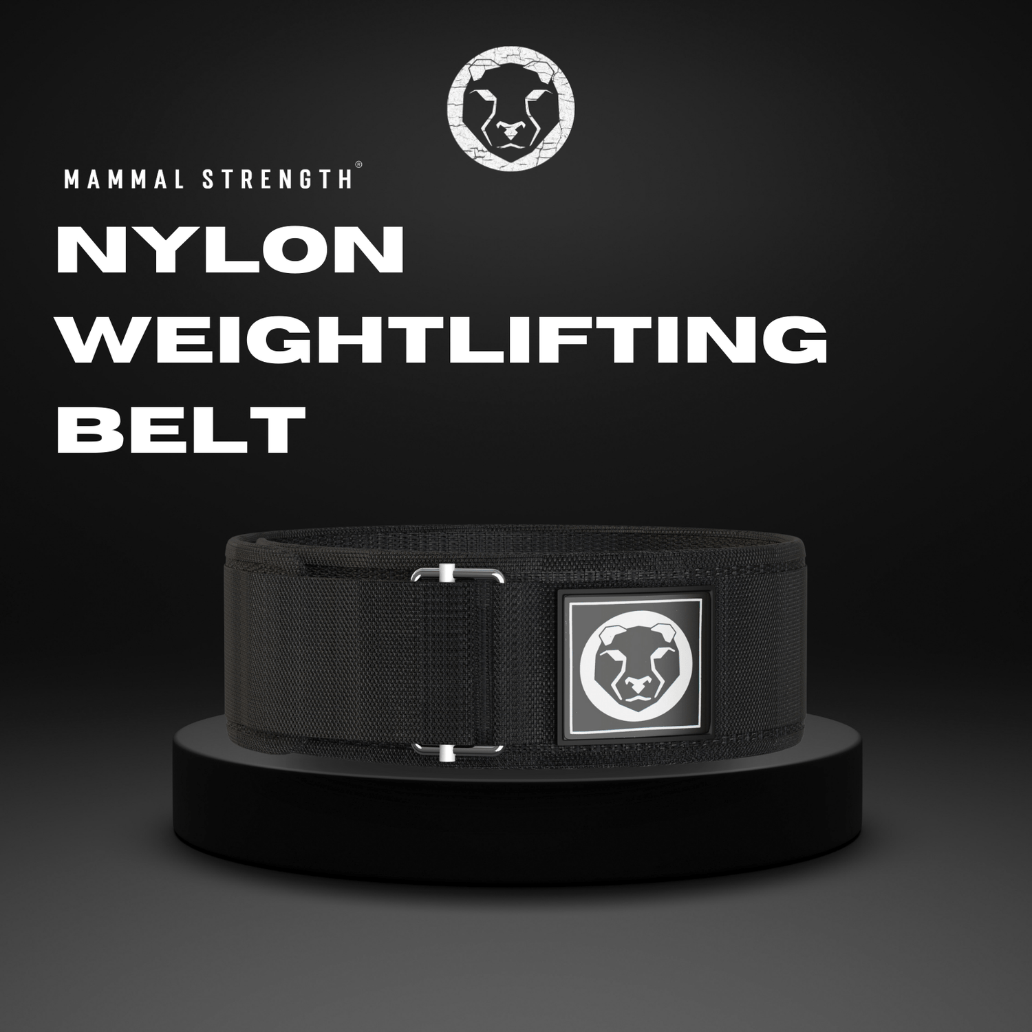 Mammal Strength "4 Nylon Weightlifting Belt - Mammal Strength