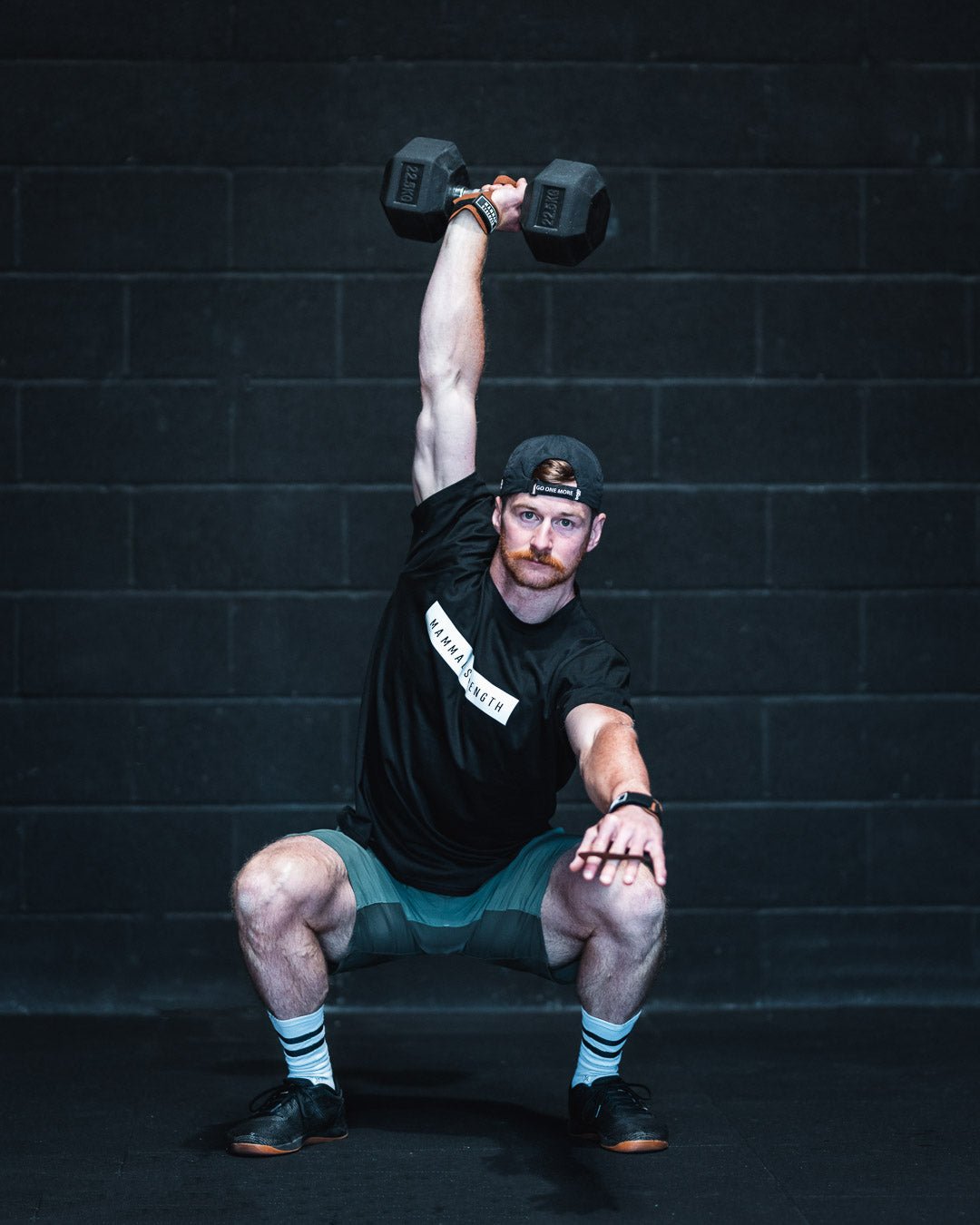 Mammal Strength Black Block Print Tee - Mammal Strength