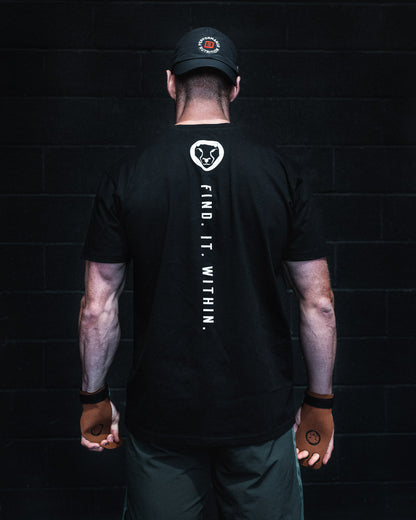 Mammal Strength Black Block Print Tee - Mammal Strength