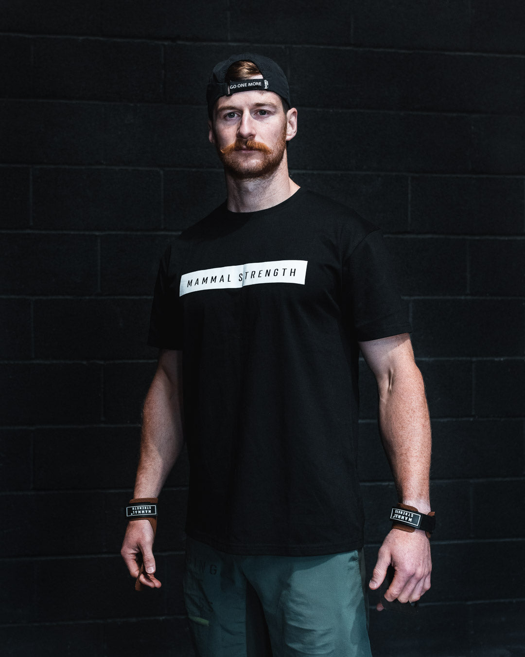 Mammal Strength Black Block Print Tee - Mammal Strength