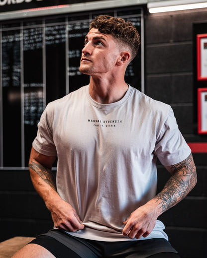 Mammal Strength Off White Tee - Mammal Strength